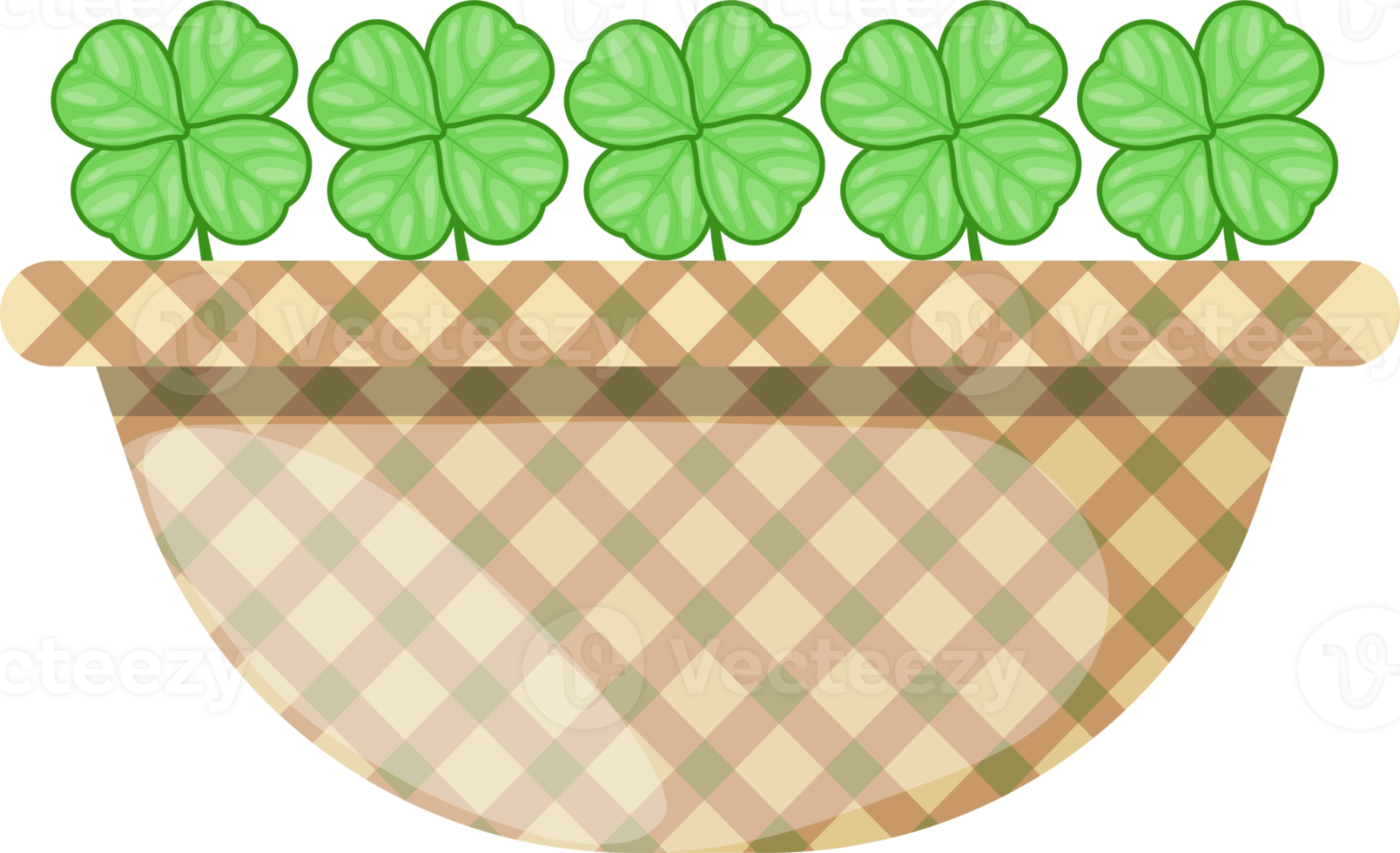 Shamrock Basket Flat Icon Design png