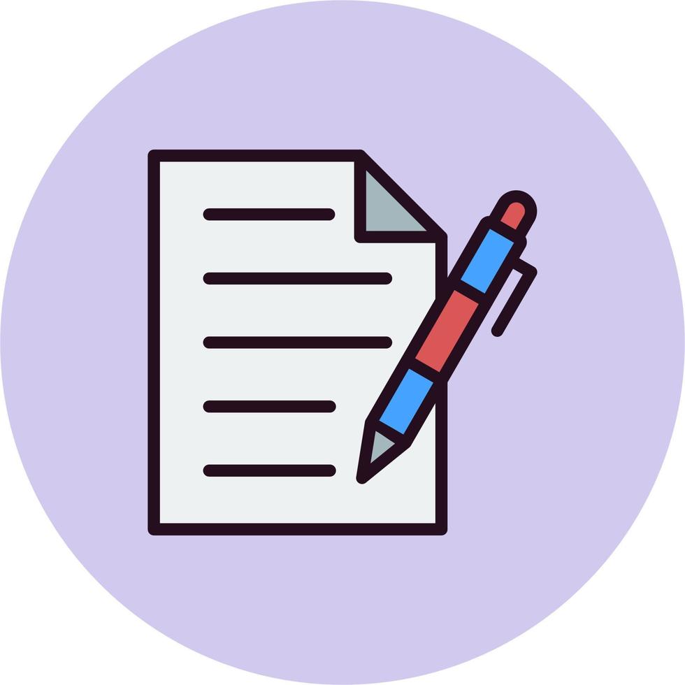 Pen And Paper Vector Icon