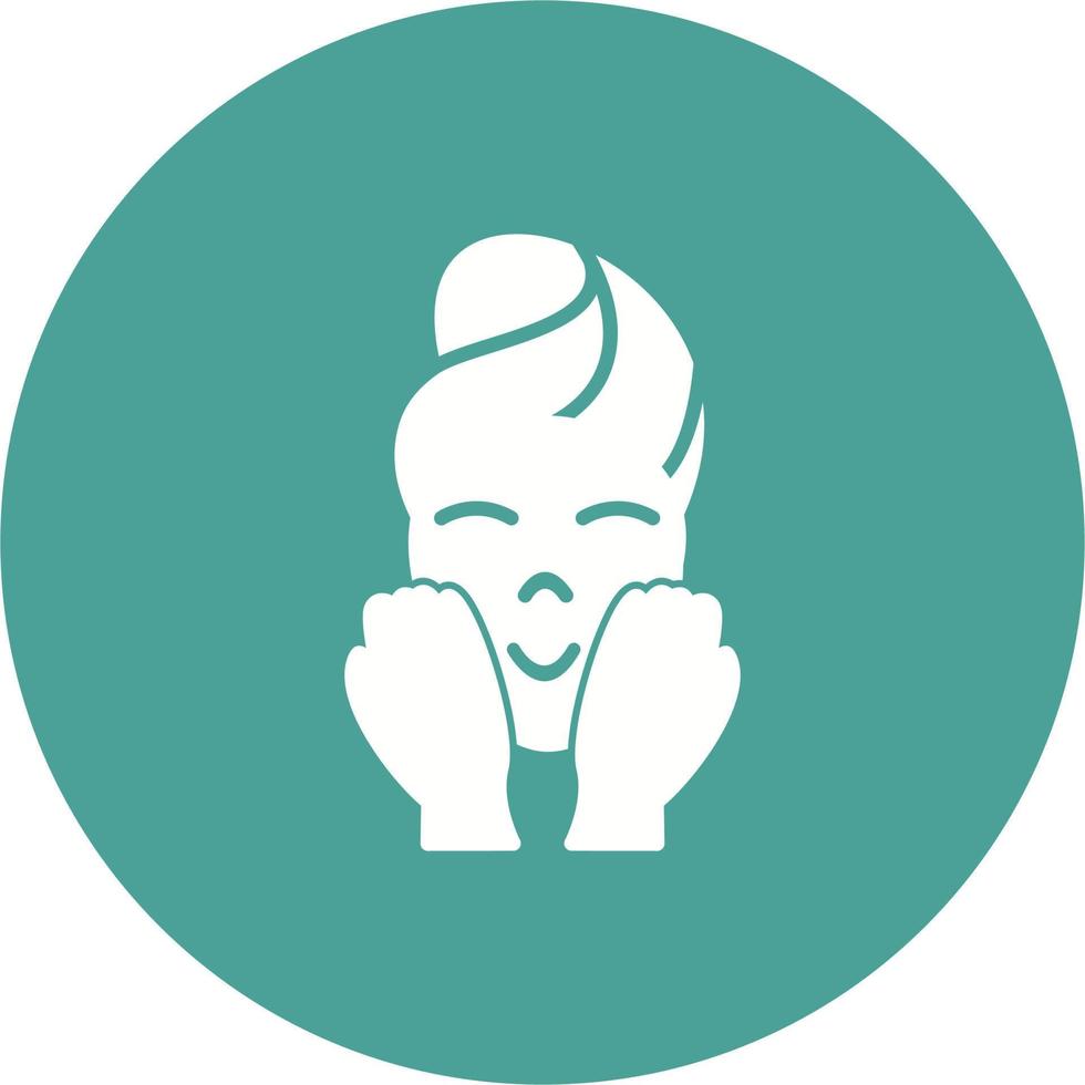Wash face Vector Icon