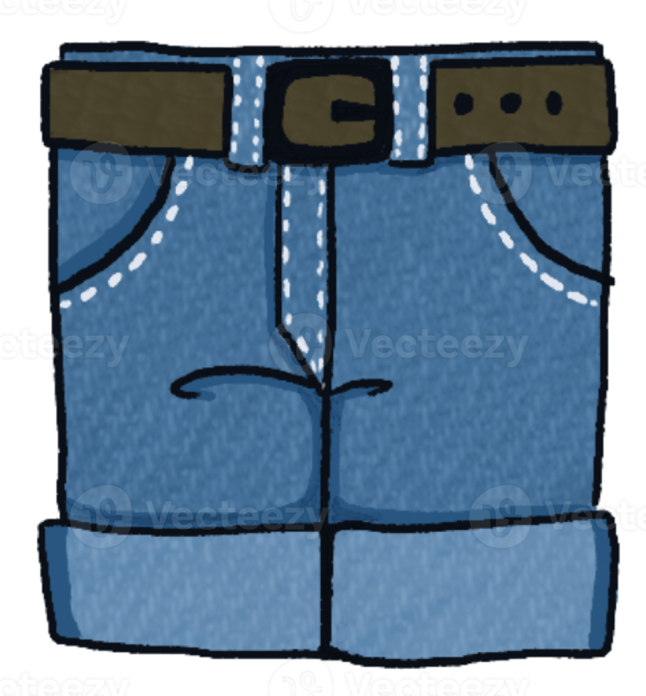 Free azul pantalones corto pantalón dibujos animados mascota 19837226 PNG  with Transparent Background
