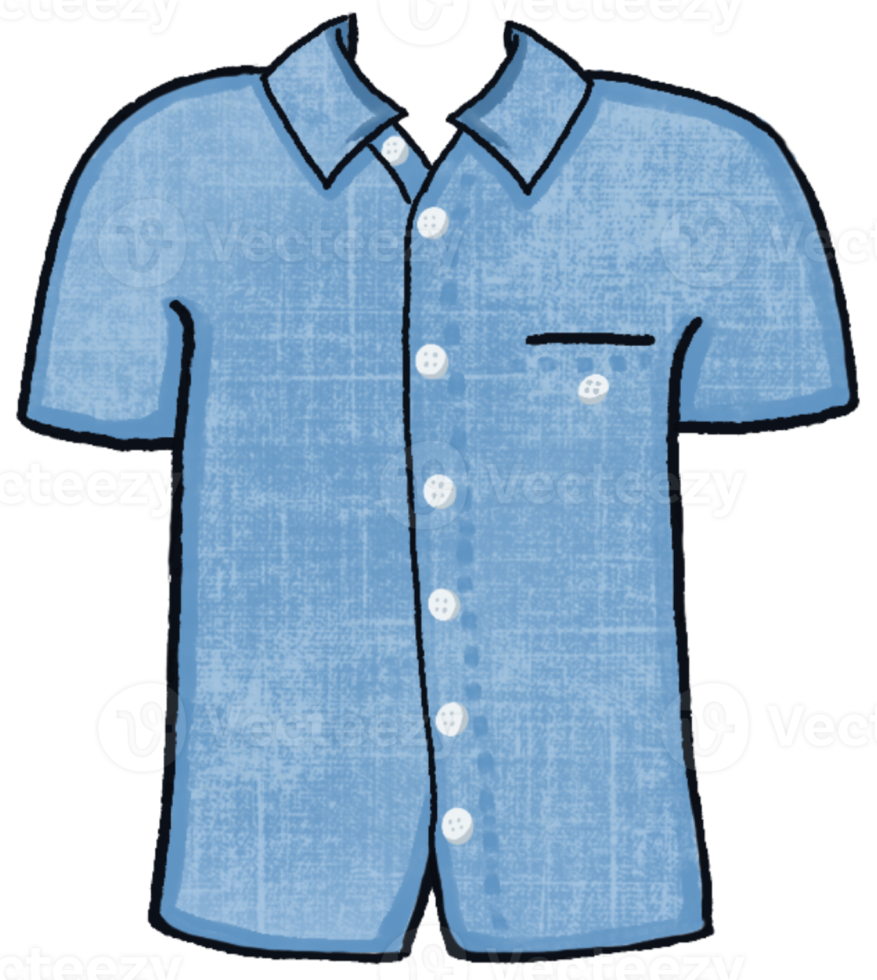 blue shirt cartoon mascot png