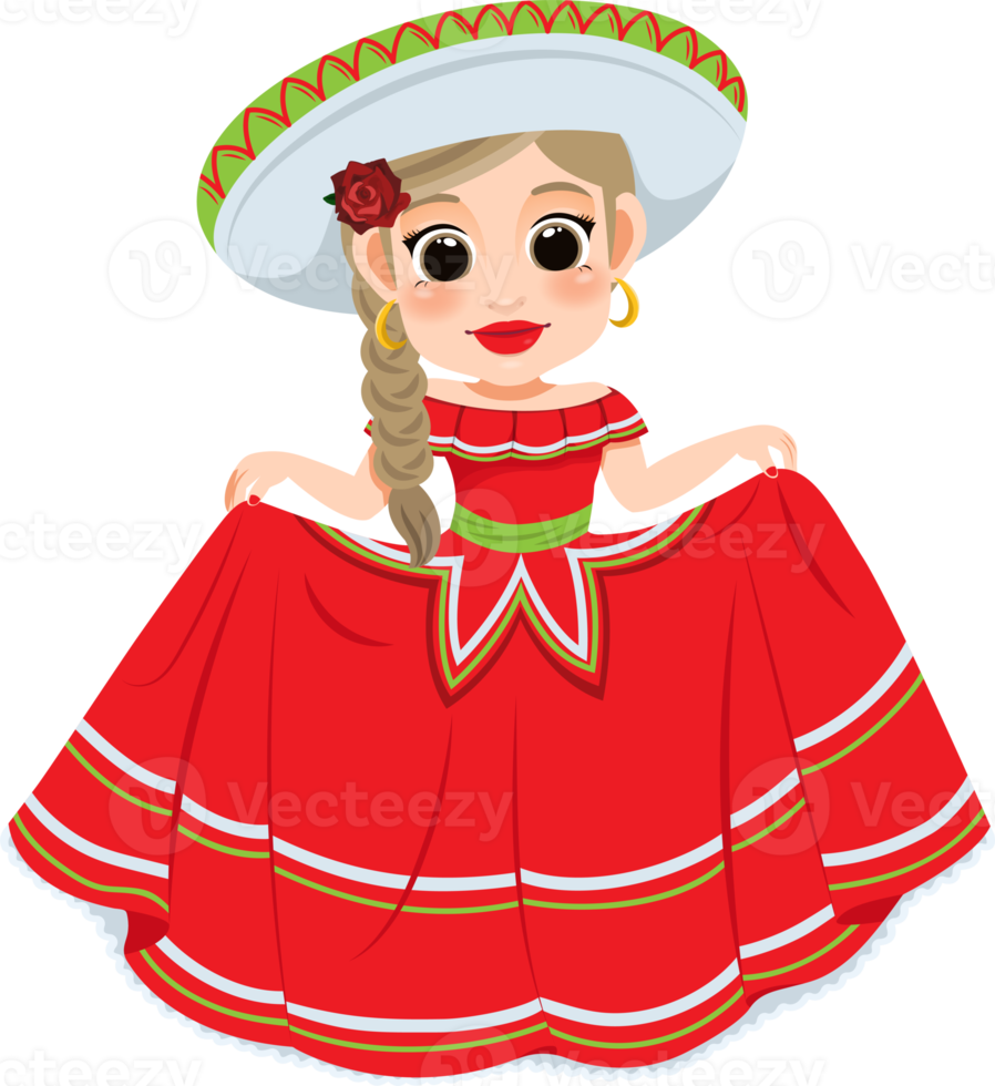 Cinco de Mayo - May 5, federal holiday in Mexico. Cinco de Mayo banner and poster design with mariachi dancers cartoon character png