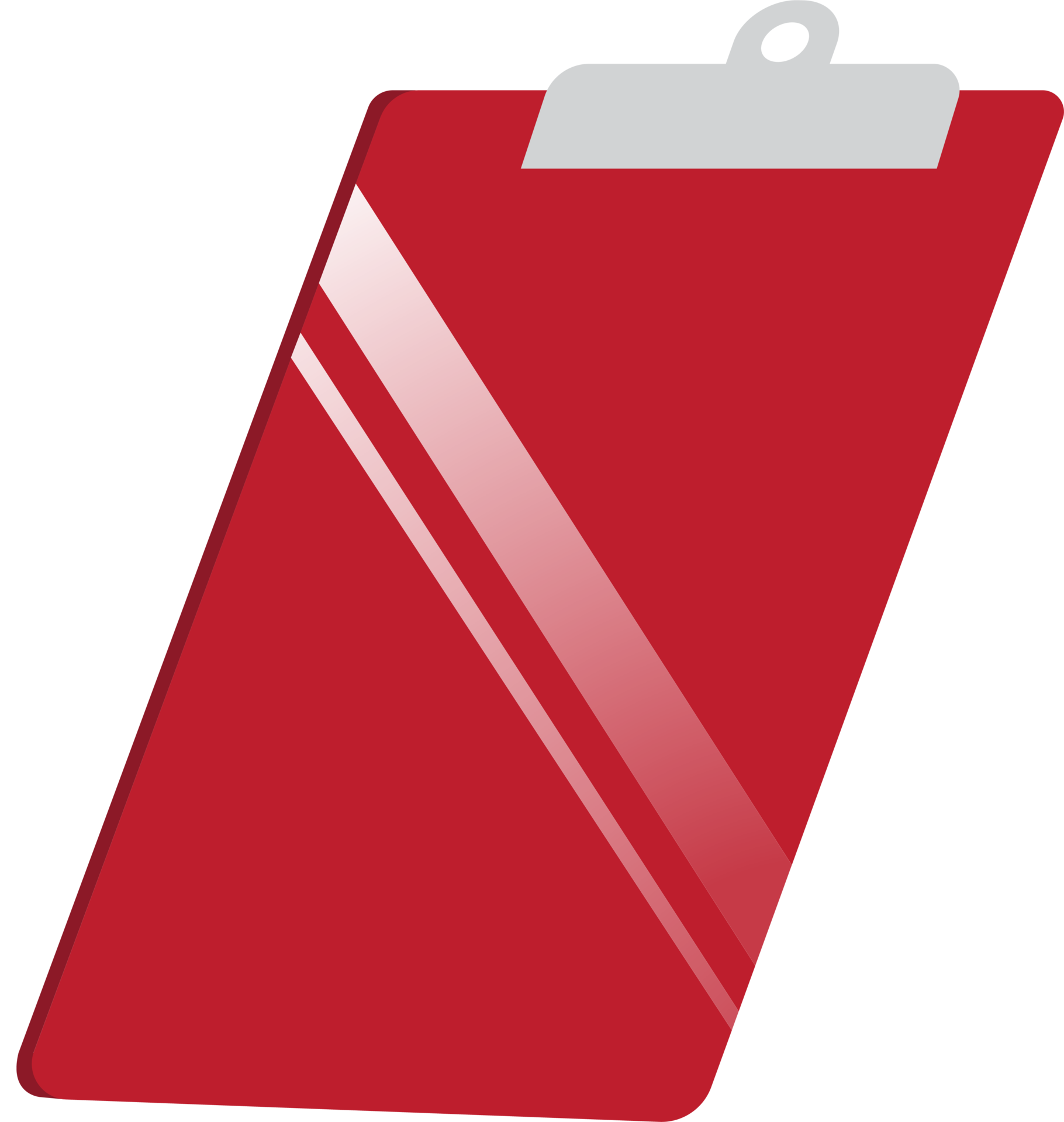 Free Red clipboard back side flat icon 19837349 PNG with Transparent