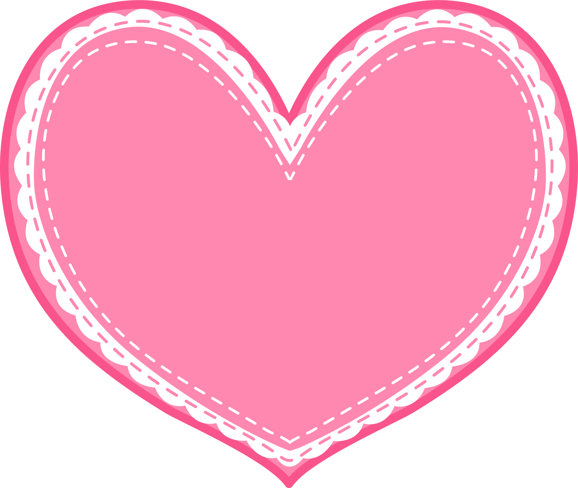 vintage pink heart clipart