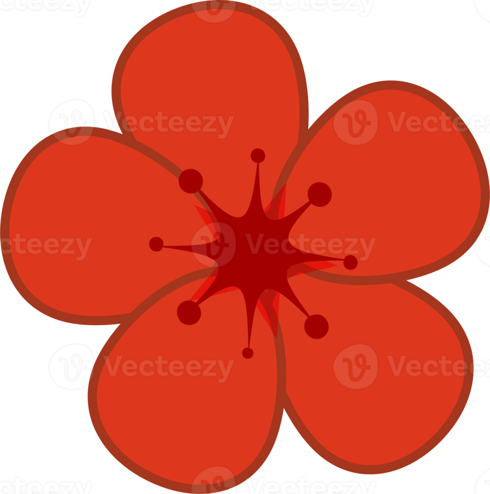 Chinese Flower Cartoon Design png