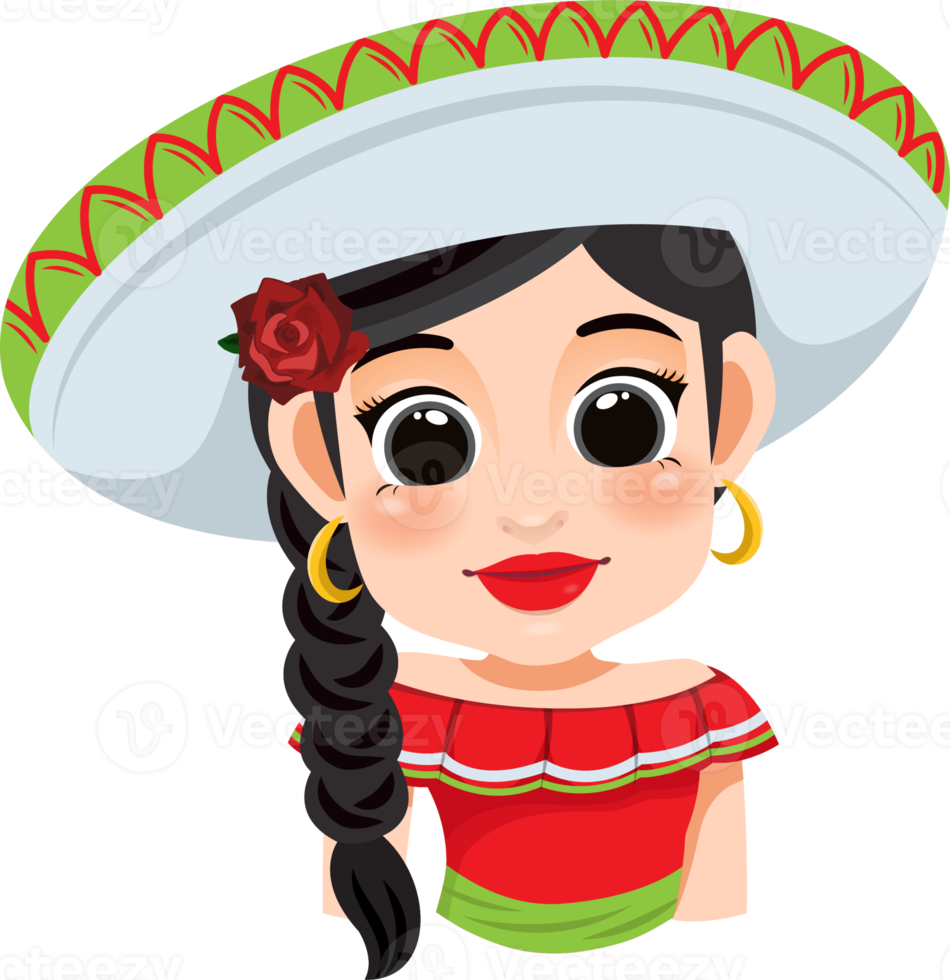 Cinco de Mayo - May 5, federal holiday in Mexico. Cinco de Mayo banner and poster design with mariachi dancers cartoon character png