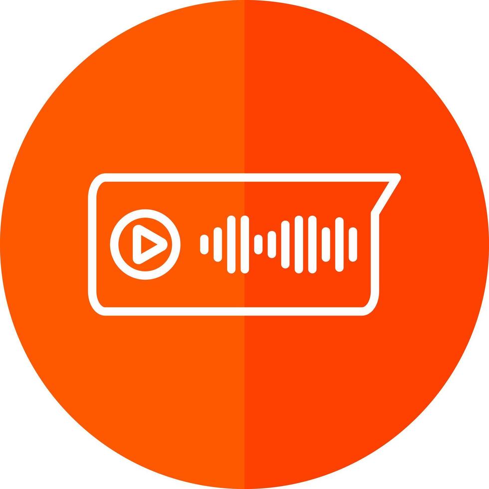 Voice Message Vector Icon Design
