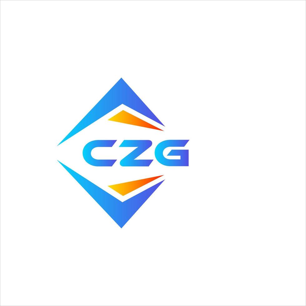 czg resumen tecnología logo diseño en blanco antecedentes. czg creativo iniciales letra logo concepto. vector