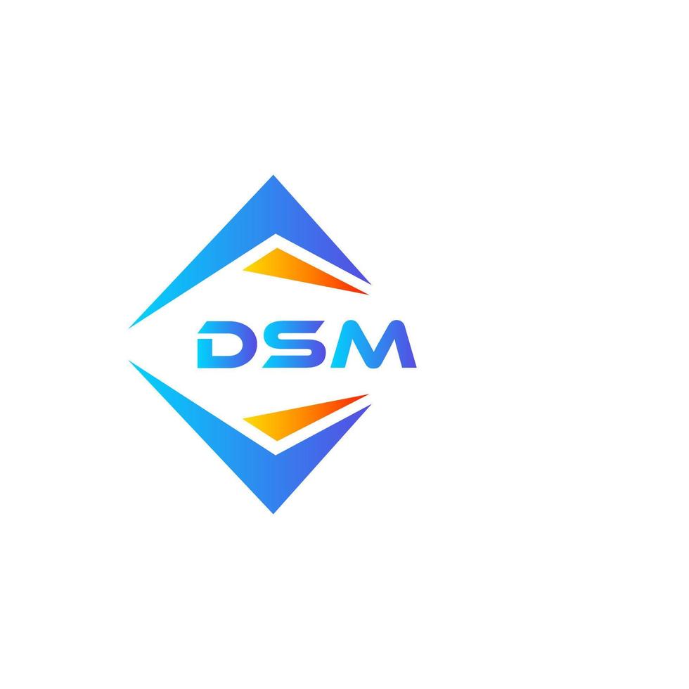 dsm resumen tecnología logo diseño en blanco antecedentes. dsm creativo iniciales letra logo concepto. vector