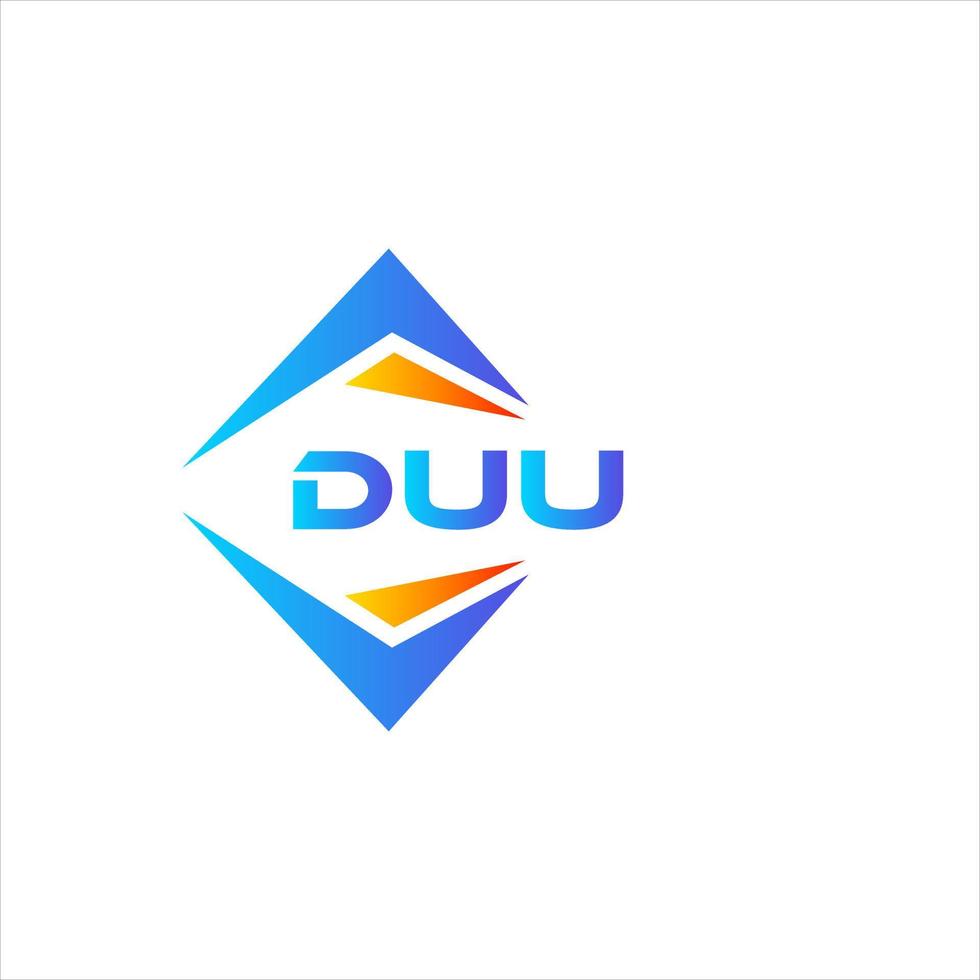 DUU abstract technology logo design on white background. DUU creative initials letter logo concept. vector