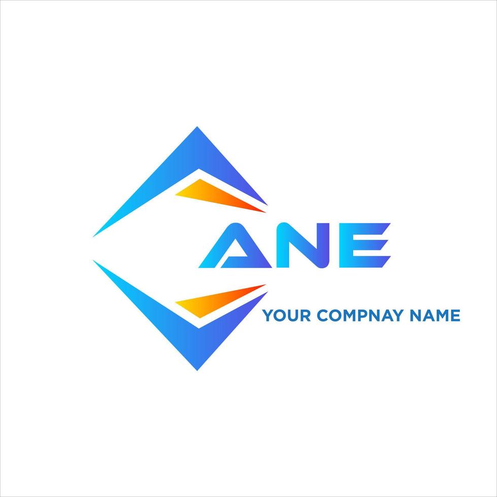 ane resumen tecnología logo diseño en blanco antecedentes. ane creativo iniciales letra logo concepto. vector