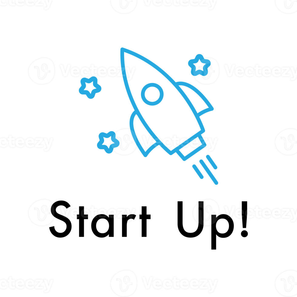 Start up with pilot line icon, Business concept, Infographic sign PNG
