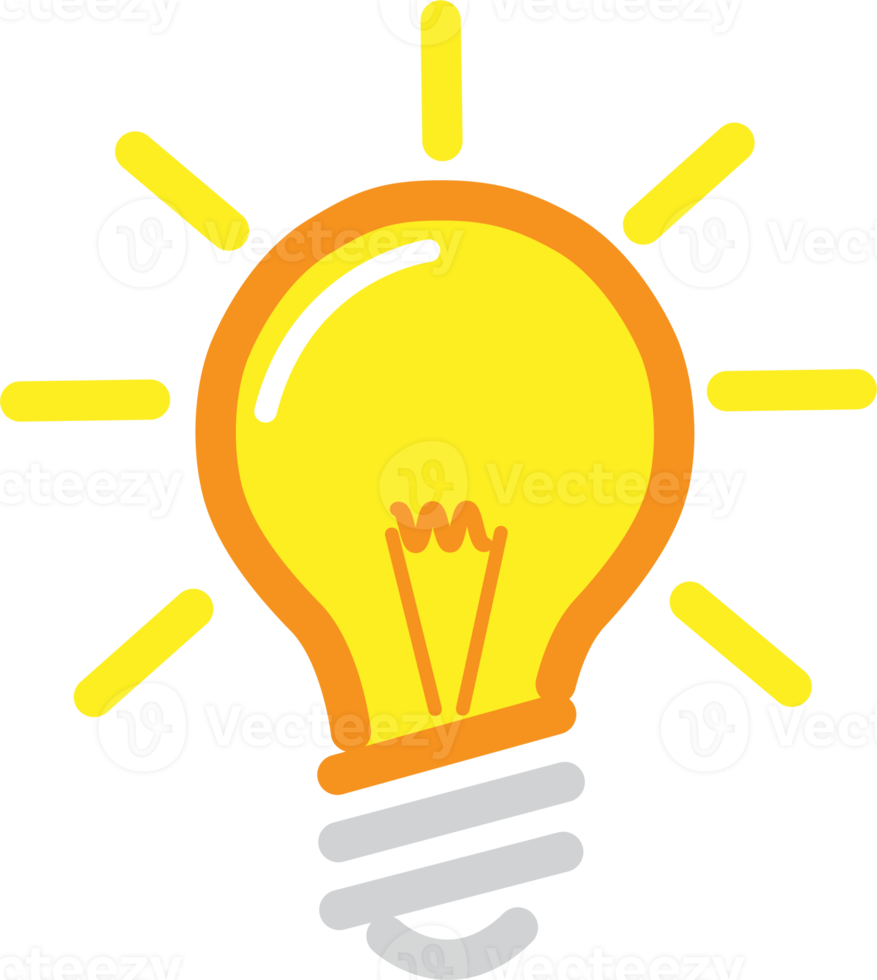 gloeilamp plat pictogram png