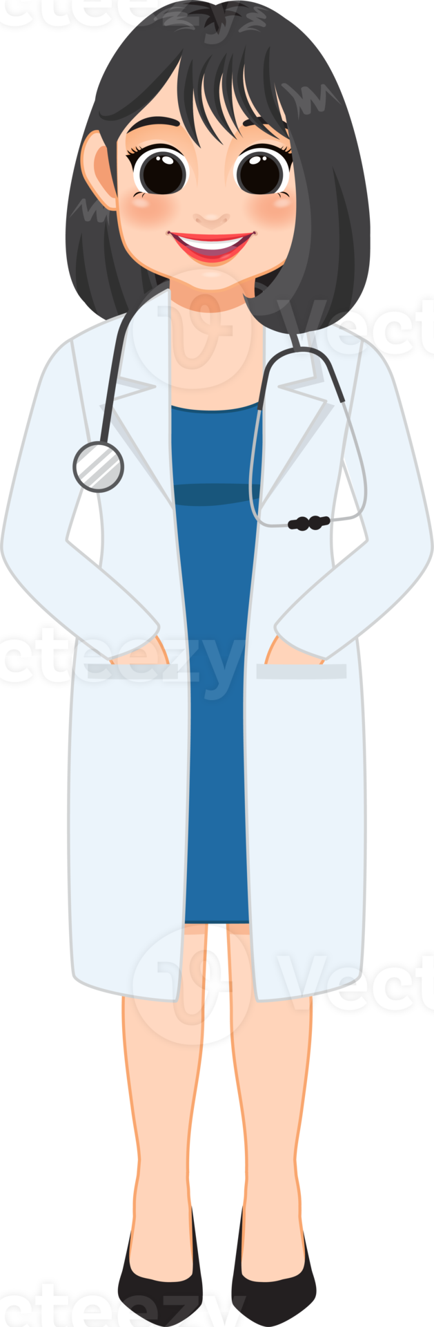 Female Doctor in Uniform clipart, Professional medical workers, Sublimation designs,mascot PNG