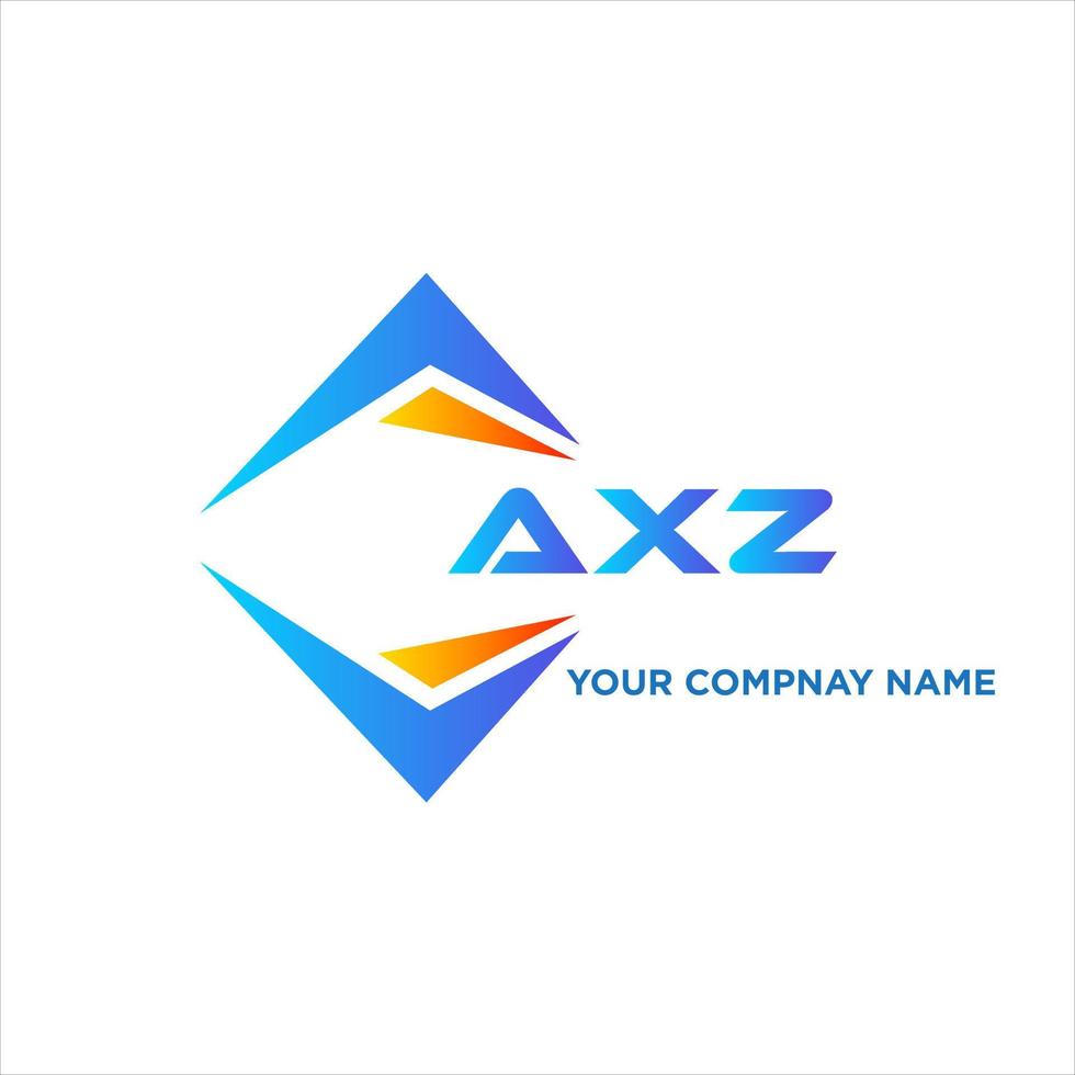 AXZ abstract technology logo design on white background. AXZ creative initials letter logo concept. vector