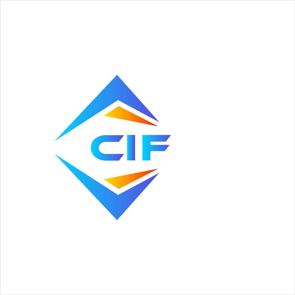 cif resumen tecnología logo diseño en blanco antecedentes. cif creativo iniciales letra logo concepto. vector