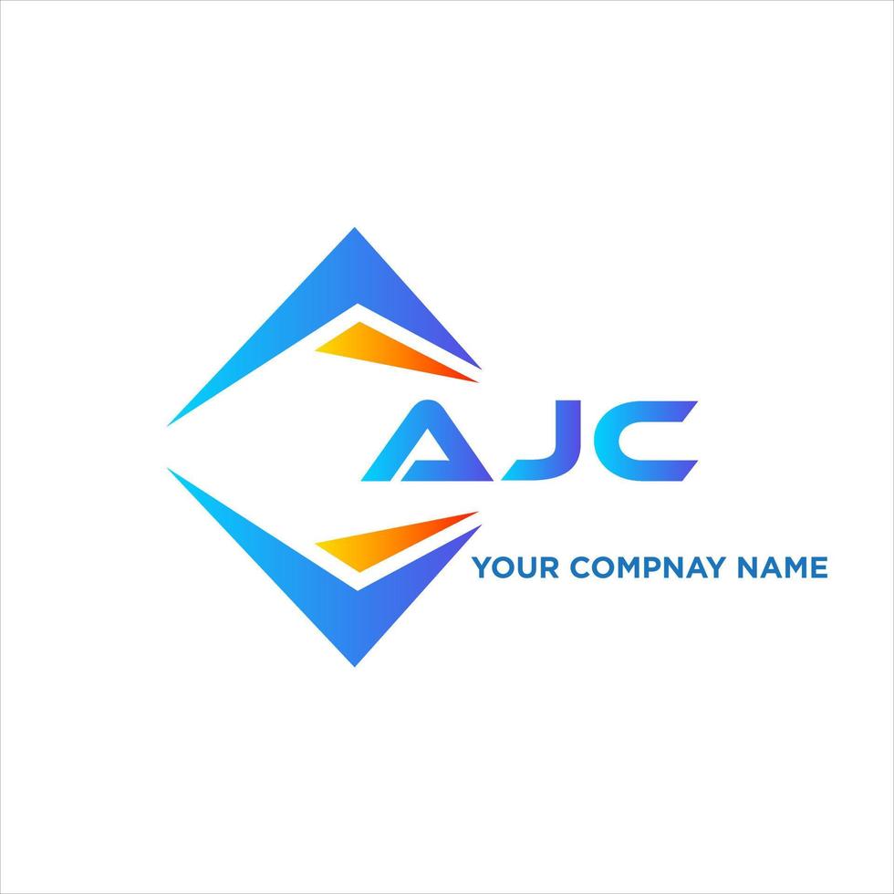 AJC abstract technology logo design on white background. AJC creative initials letter logo concept. vector