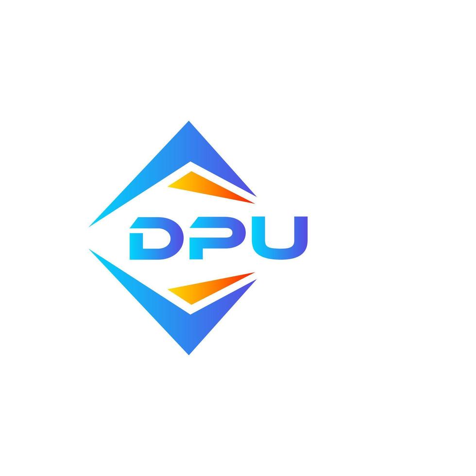 DPU abstract technology logo design on white background. DPU creative initials letter logo concept. vector