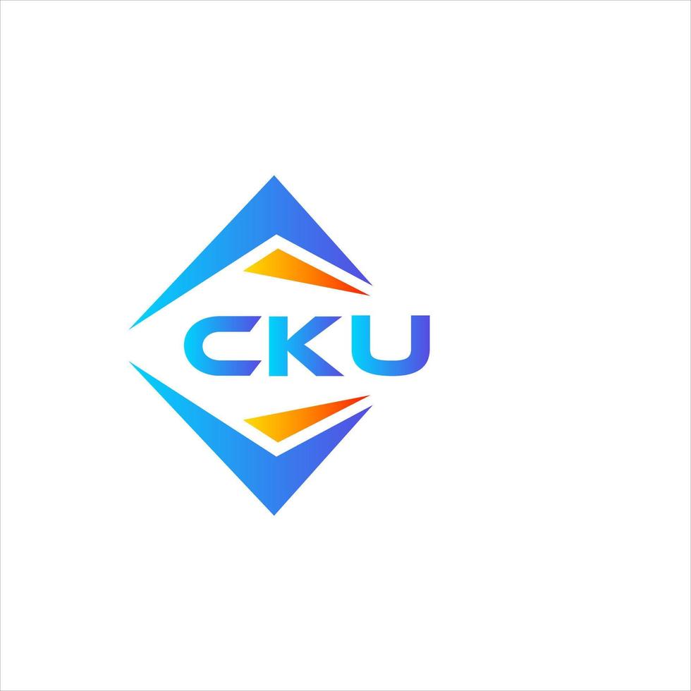CKU abstract technology logo design on white background. CKU creative initials letter logo concept. vector