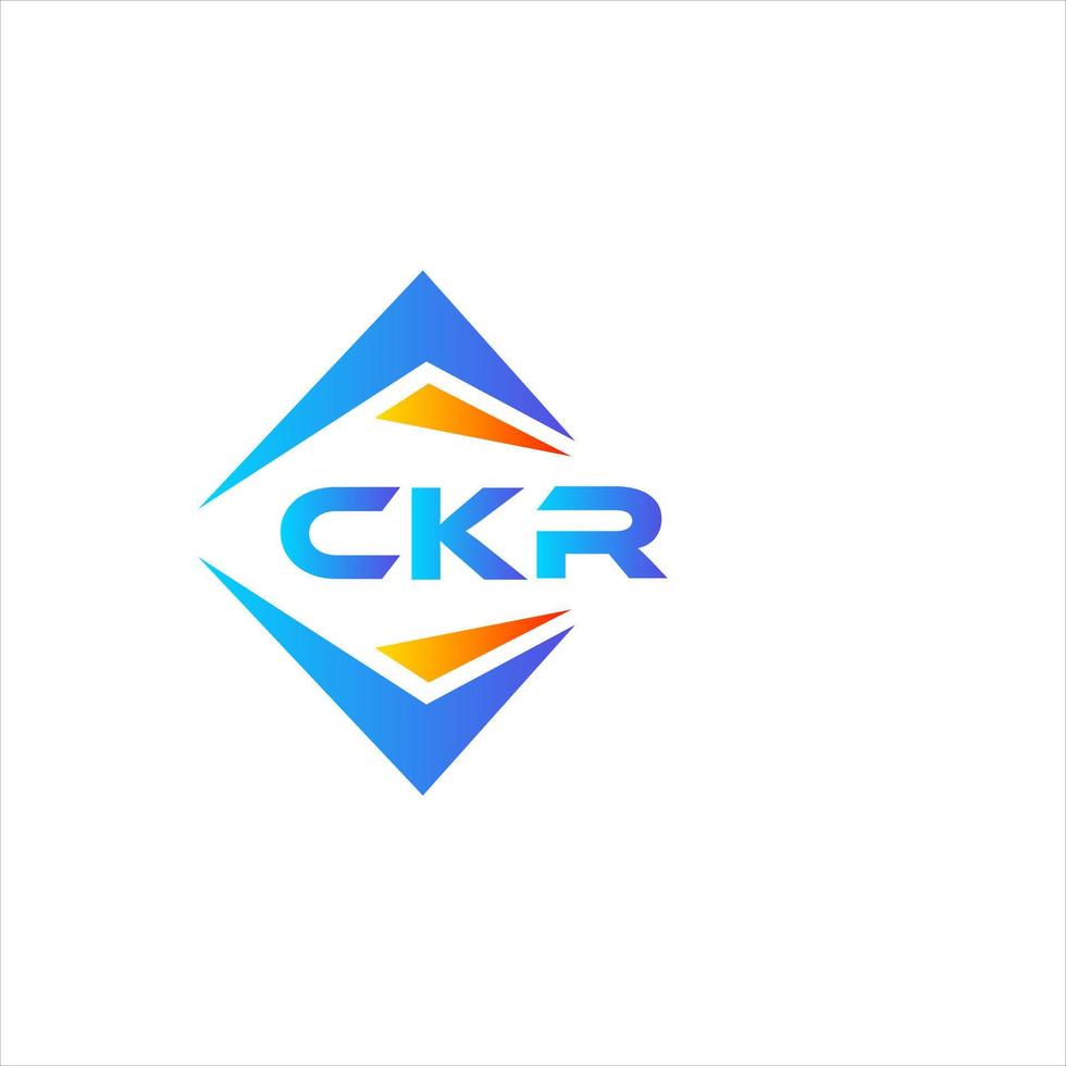 ckr resumen tecnología logo diseño en blanco antecedentes. ckr creativo iniciales letra logo concepto. vector