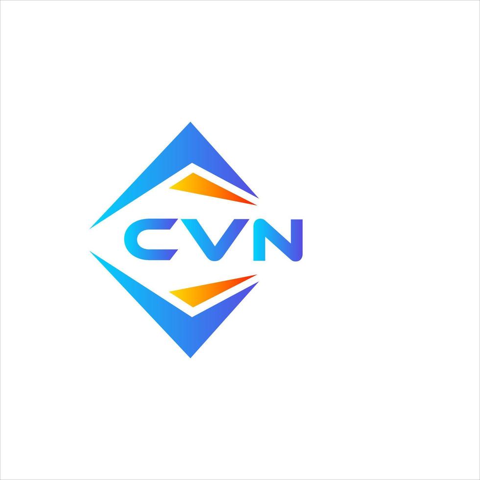 cvn resumen tecnología logo diseño en blanco antecedentes. cvn creativo iniciales letra logo concepto. vector