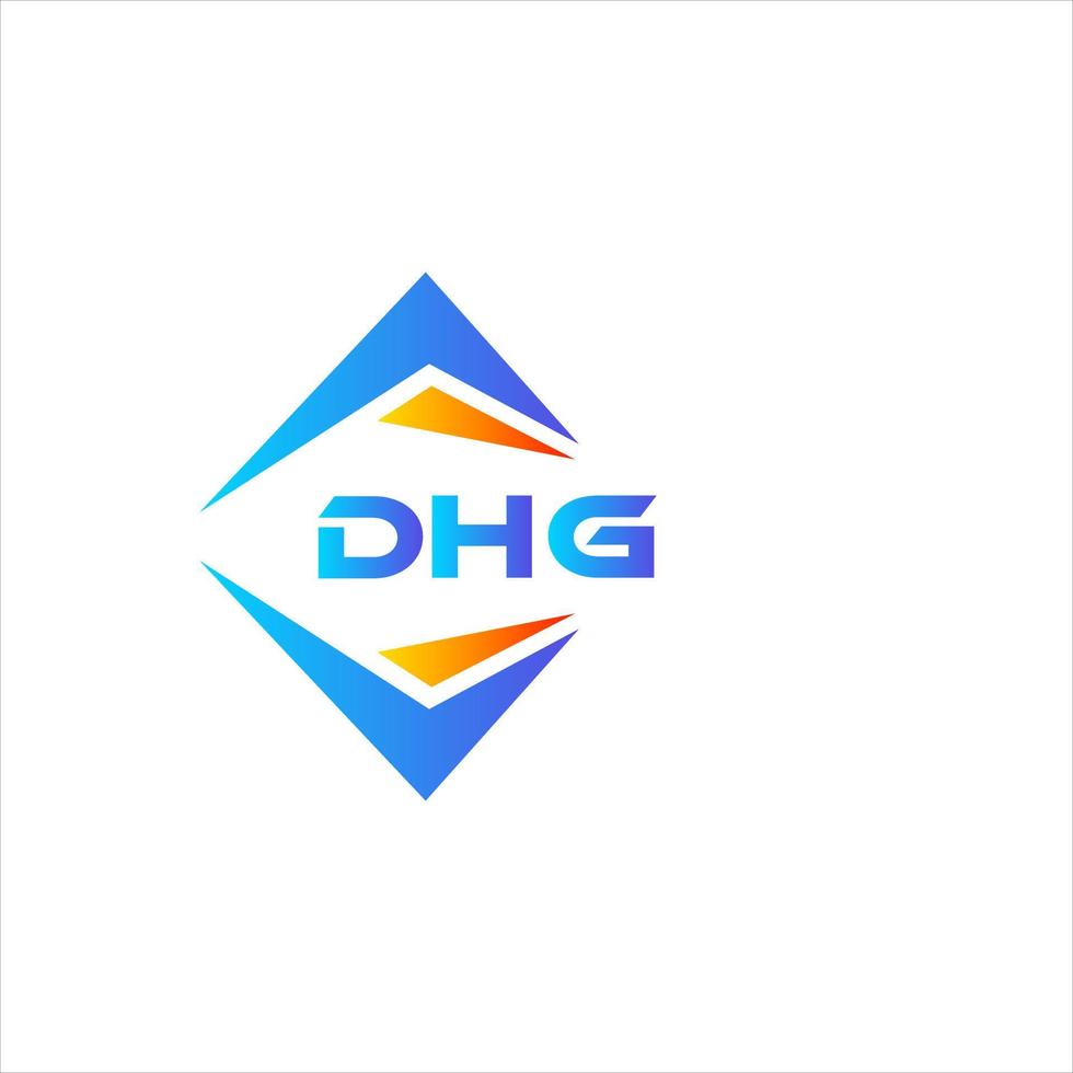 dhg resumen tecnología logo diseño en blanco antecedentes. dhg creativo iniciales letra logo concepto. vector