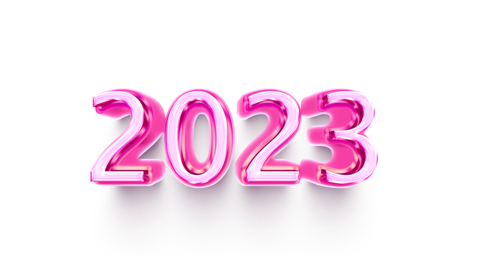 2023 stijl 3d roze schaduw bewel PNG transparant