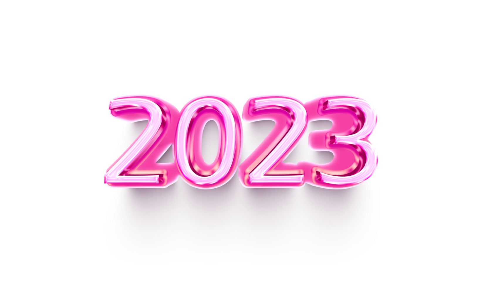 2023 stijl 3d roze schaduw bewel PNG transparant