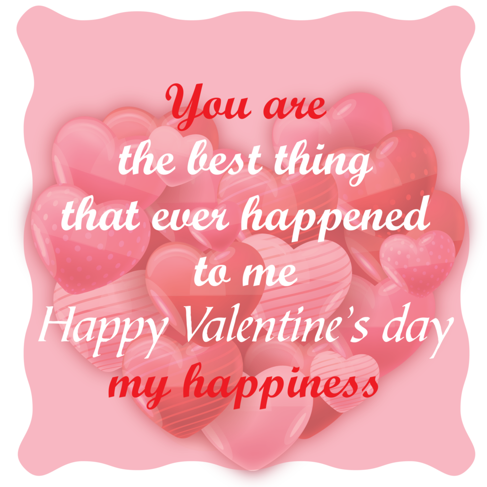 valetines day love romance post social share hearts quote png