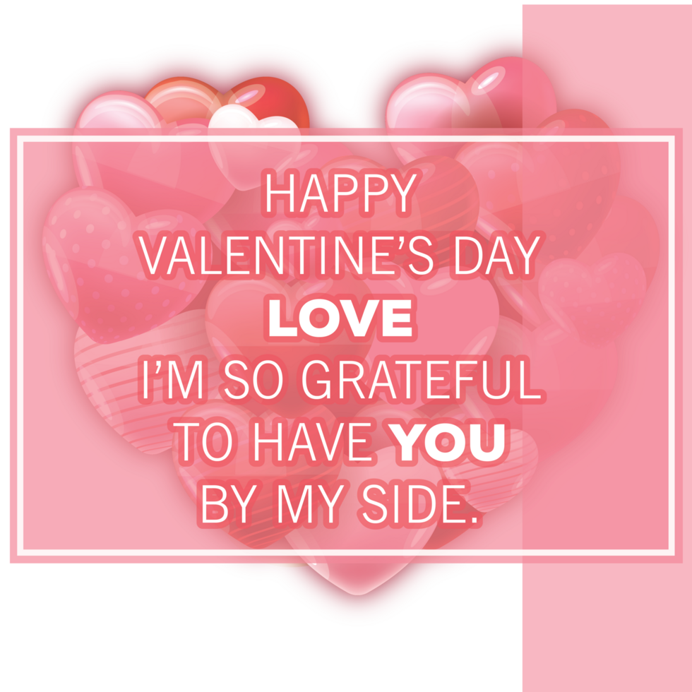 valetines day love romance post social share hearts quote png