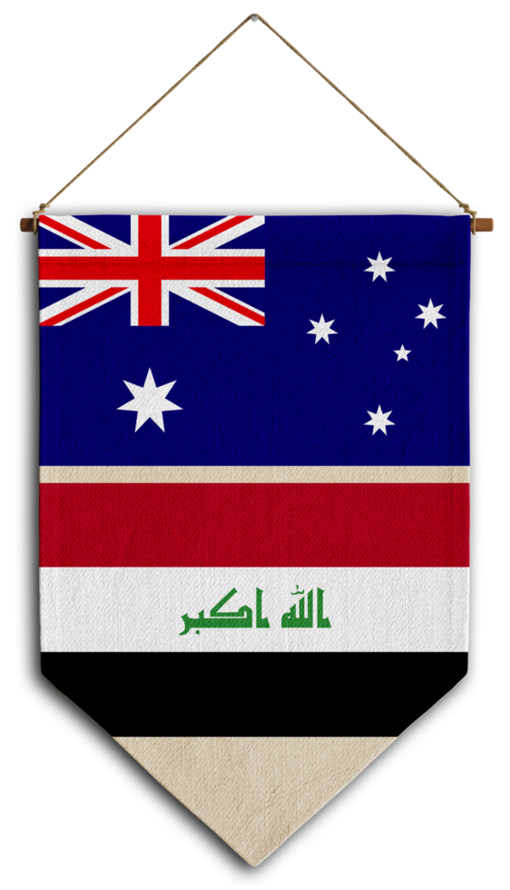 bandera país colgando tela Australia png