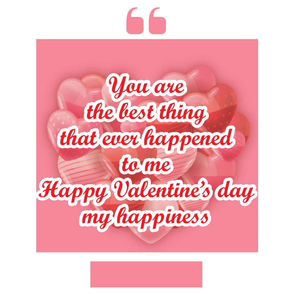 valetines day love romance post social share hearts quote png