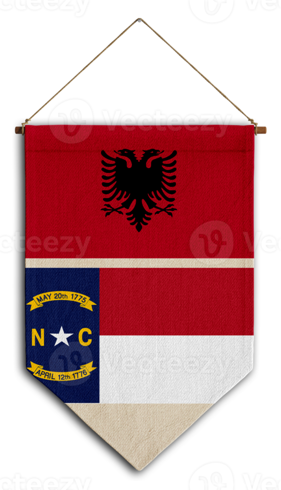 Flagge Land hängend Stoff Albanien png