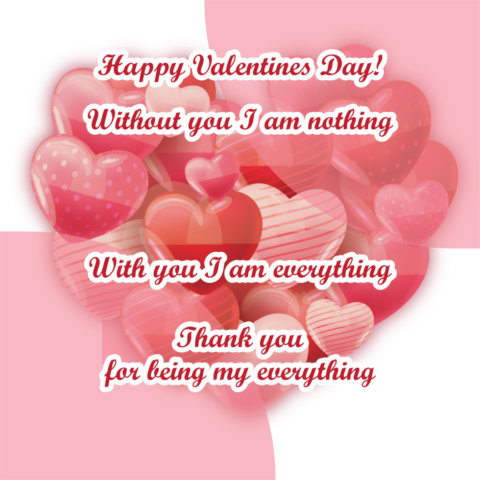 valetines day love romance post social share hearts quote png