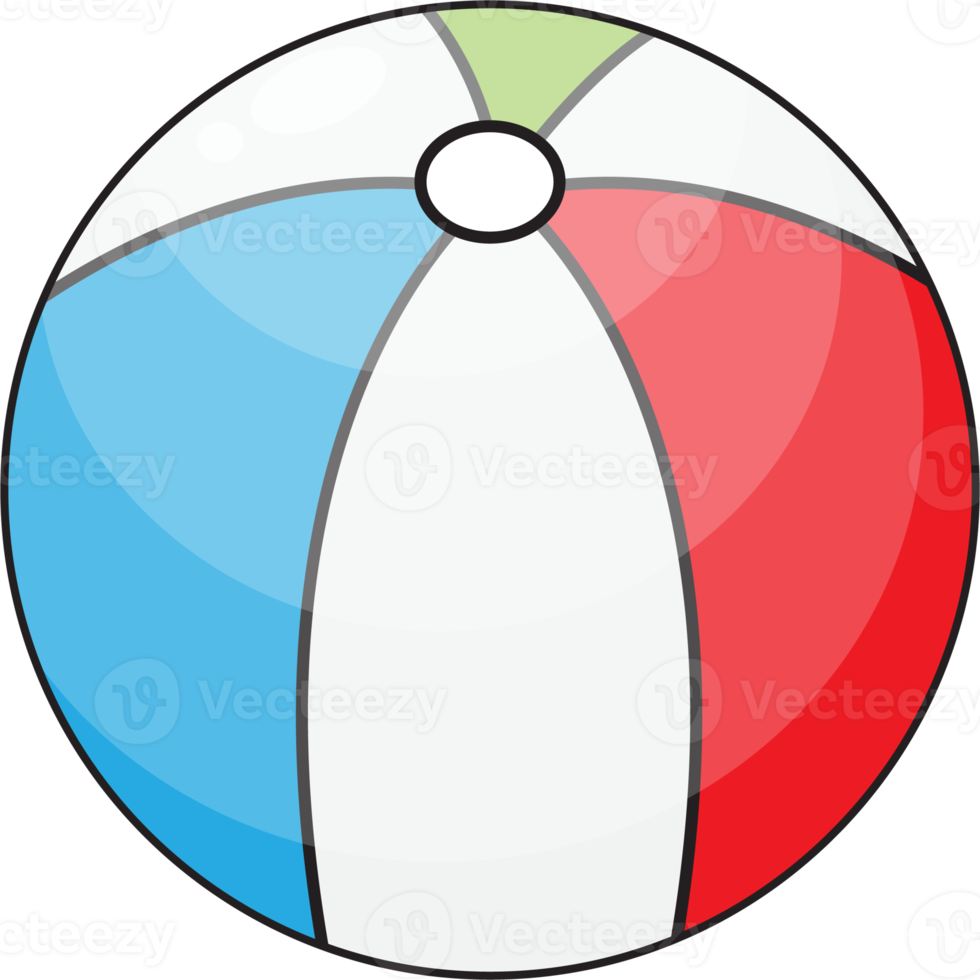 Beach Ball Flat Icon Design png