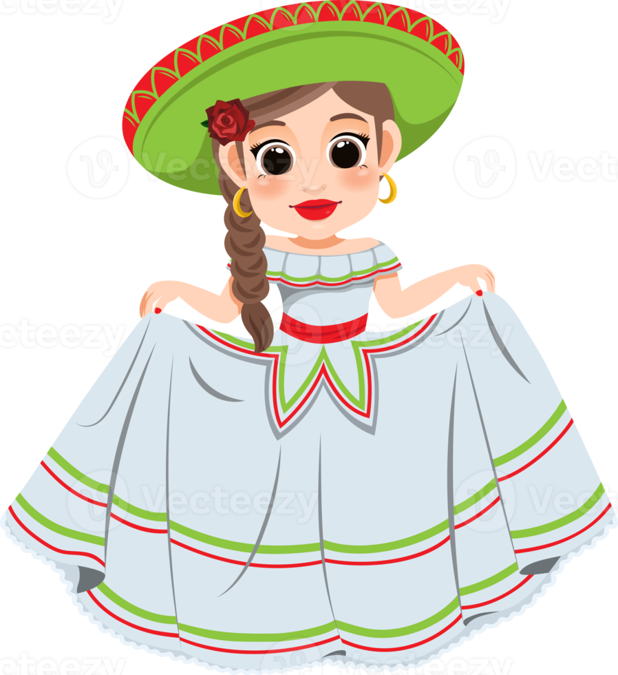 Cinco de Mayo - May 5, federal holiday in Mexico. Cinco de Mayo banner and poster design with mariachi dancers cartoon character png