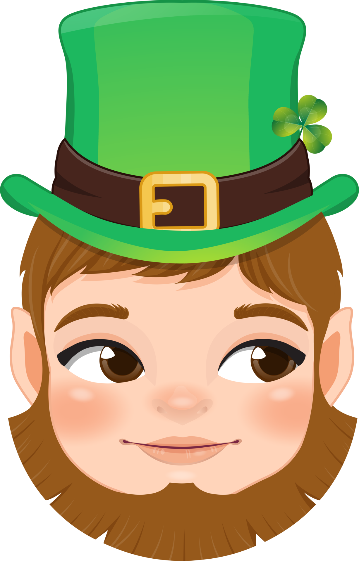 Girl Leprechaun Face Template Girl Leprechaun Face Template
