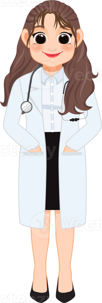 femelle médecin dans uniforme clipart, professionnel médical ouvriers, sublimation dessins, mascotte png