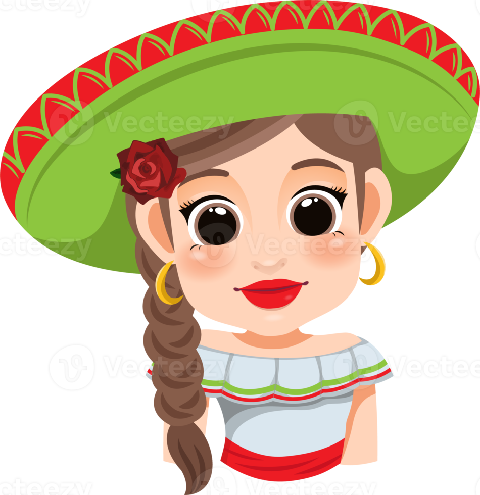 Cinco de Mayo - May 5, federal holiday in Mexico. Cinco de Mayo banner and poster design with mariachi dancers cartoon character png