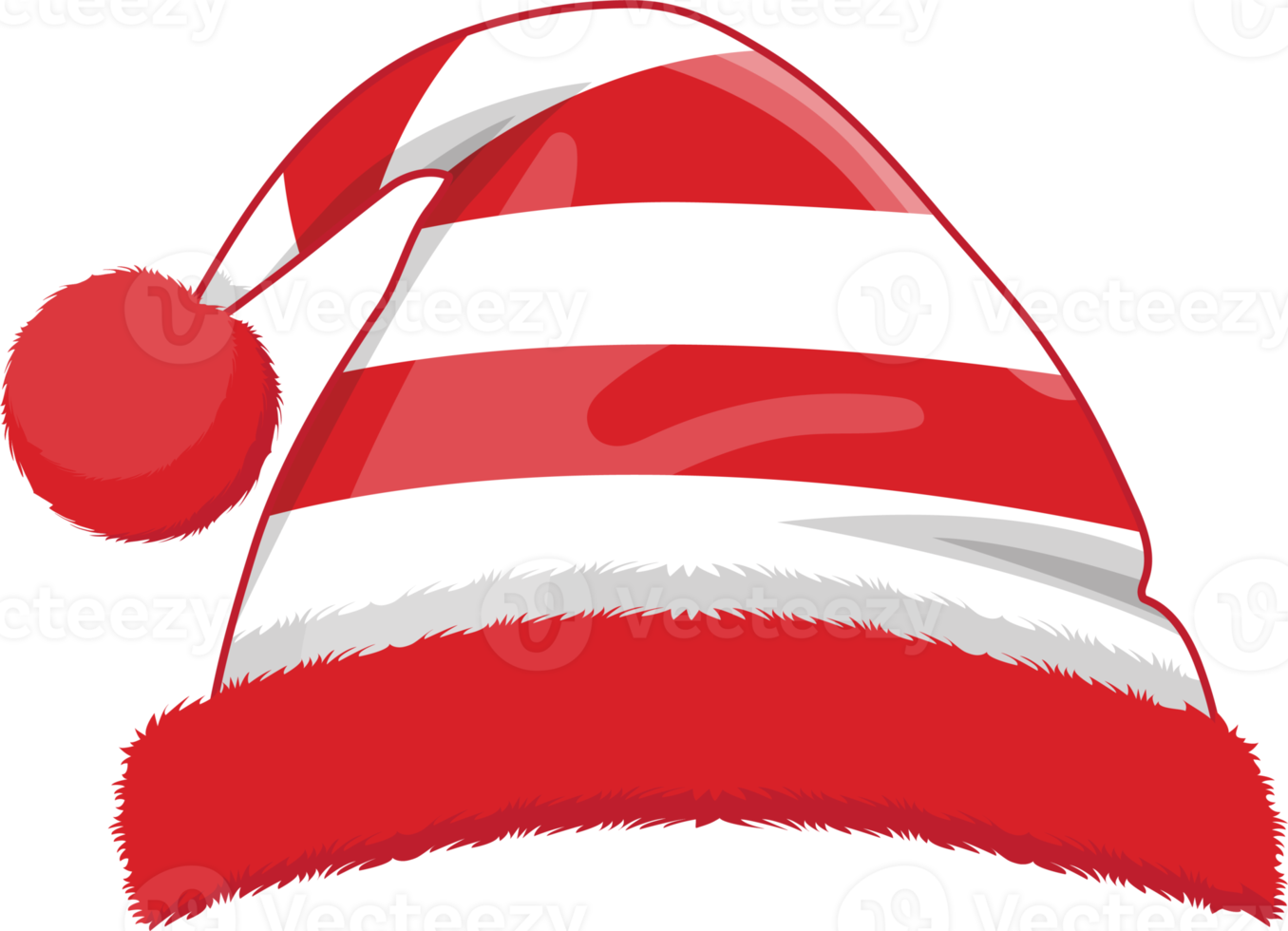 Christmas hat or Santa hat in new year holiday cartoon design png