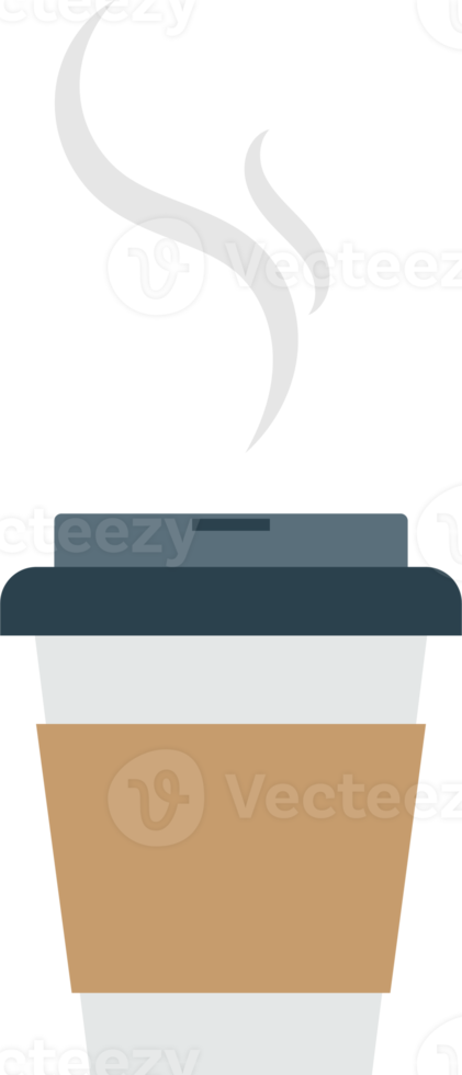 Paper coffee cup flat icon png