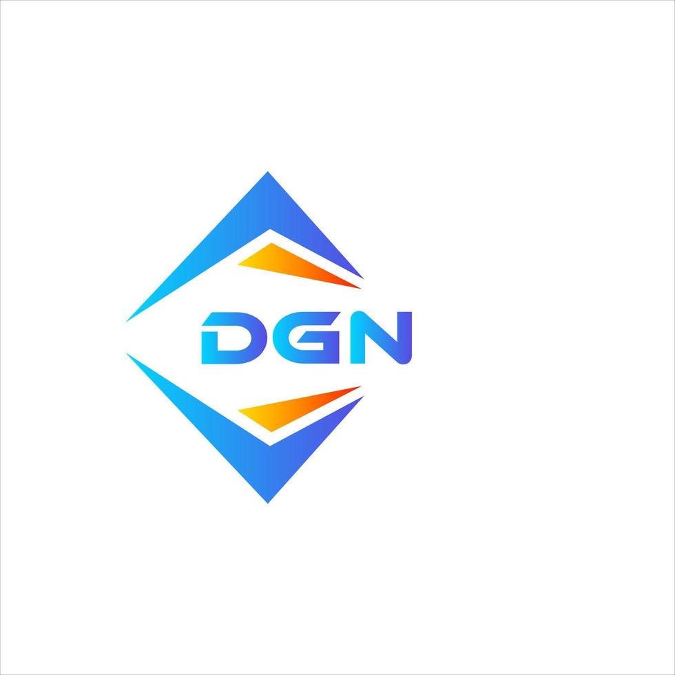 dgn resumen tecnología logo diseño en blanco antecedentes. dgn creativo iniciales letra logo concepto. vector