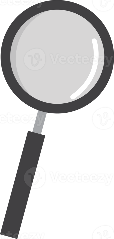 vergrootglas plat pictogram png