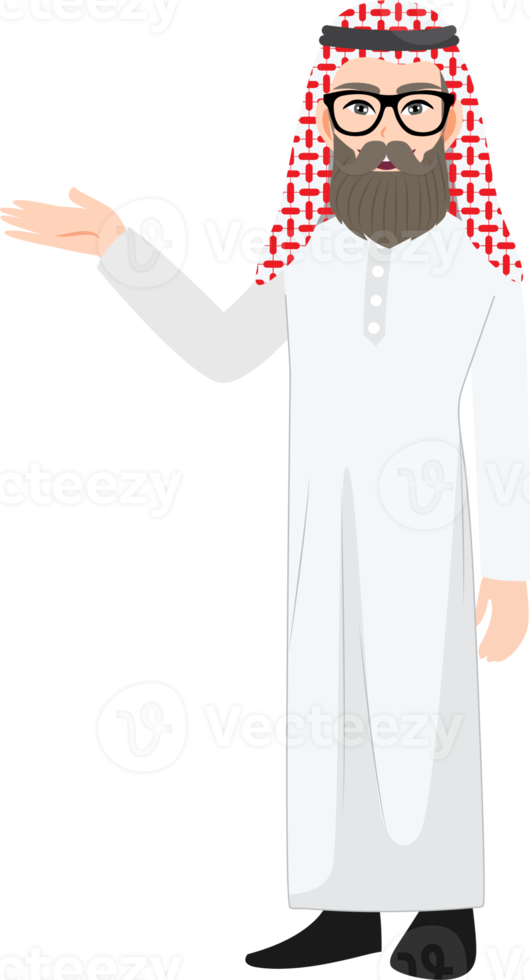 Saudi Arab businessman cartoon character png