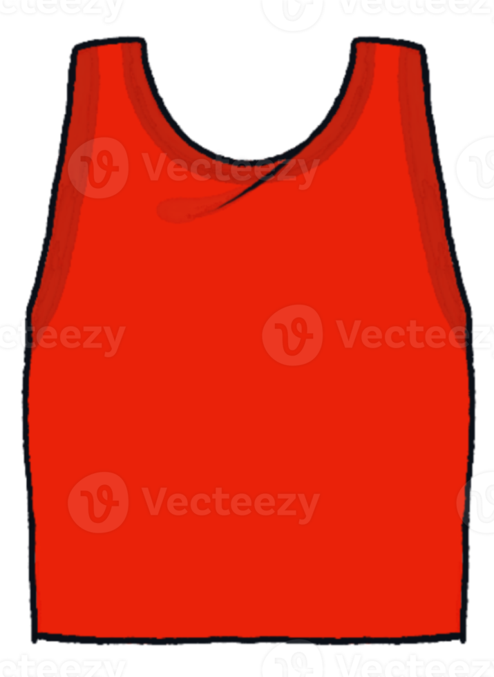 red tank top cartoon mascot png