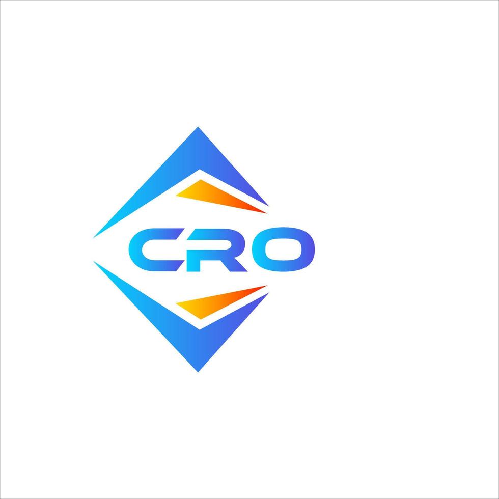 cro resumen tecnología logo diseño en blanco antecedentes. cro creativo iniciales letra logo concepto. vector