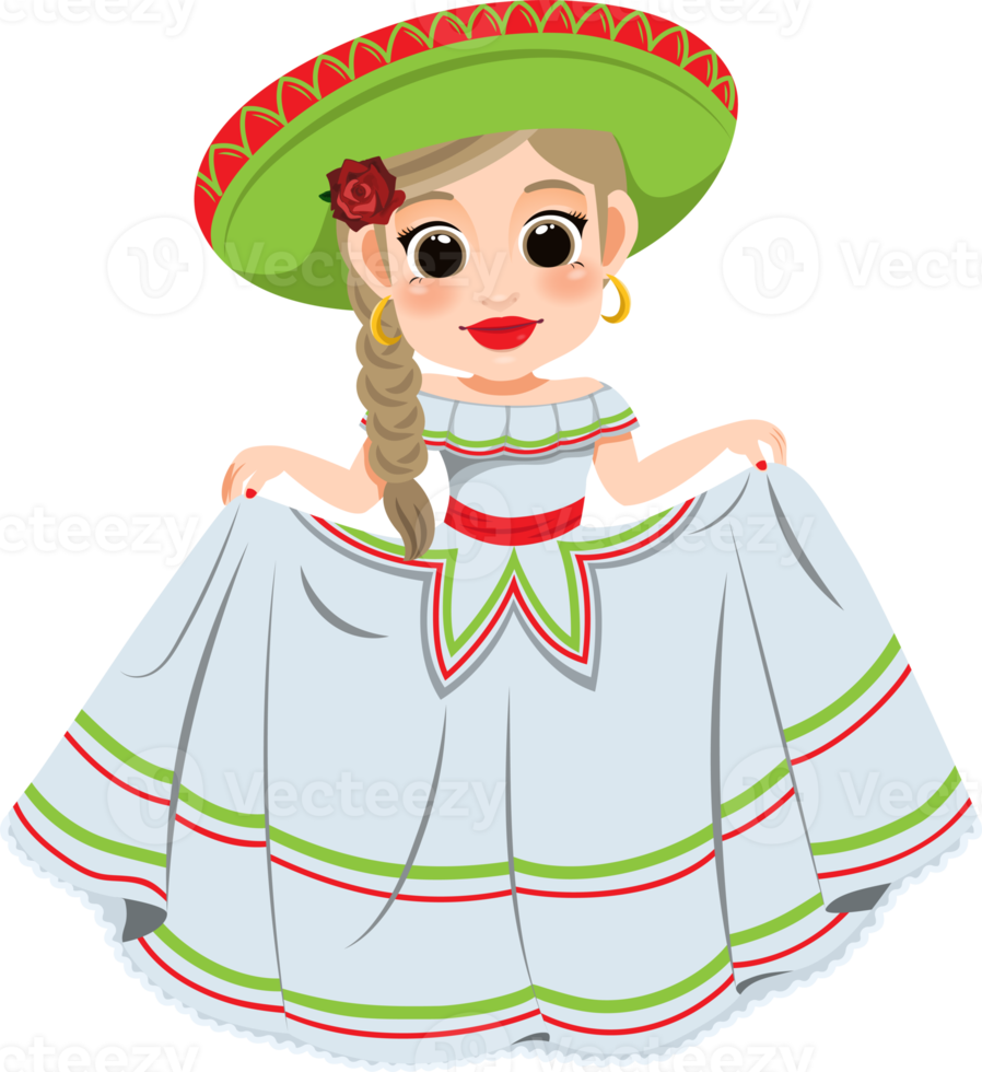 Cinco de Mayo - May 5, federal holiday in Mexico. Cinco de Mayo banner and poster design with mariachi dancers cartoon character png