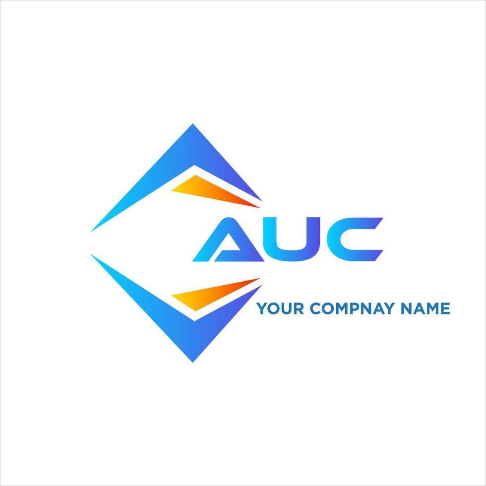 AUC abstract technology logo design on white background. AUC creative initials letter logo concept. vector