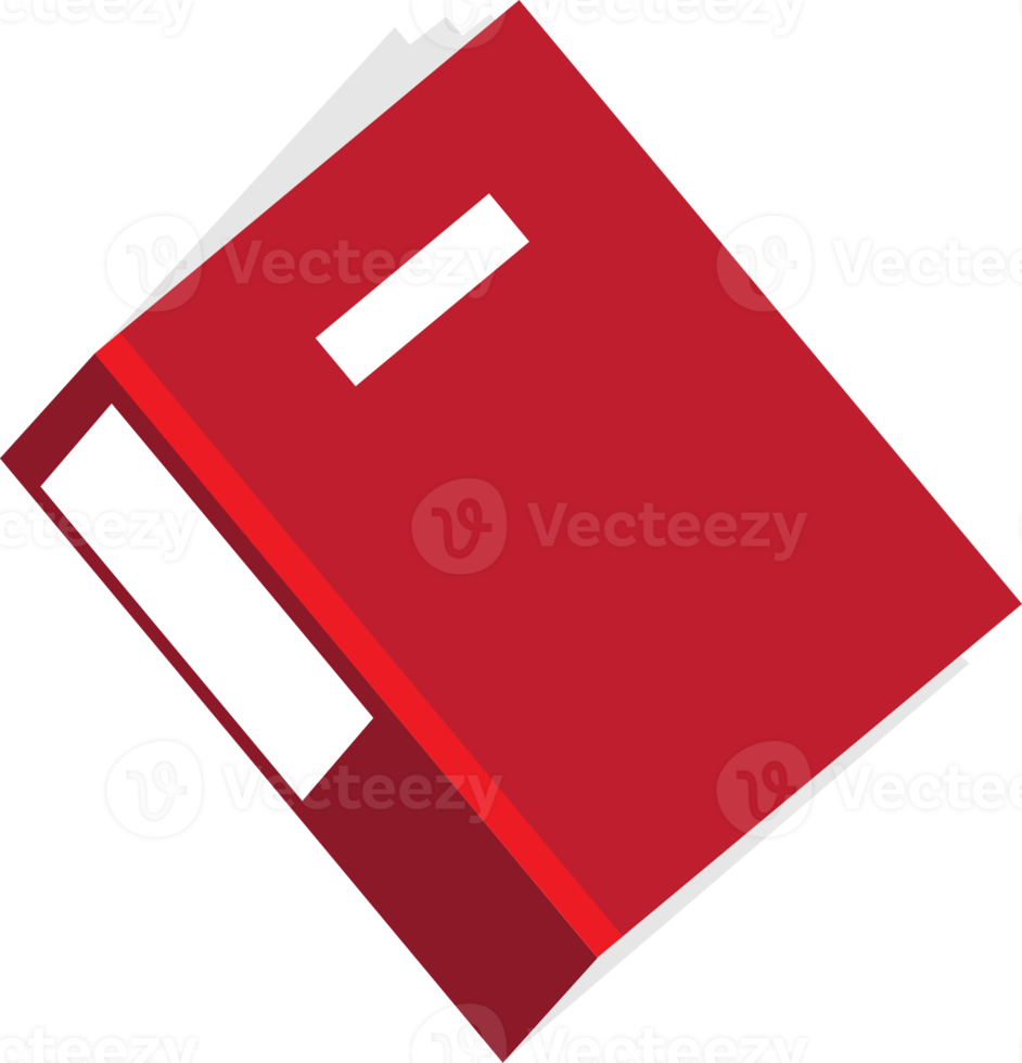 red ring binder folders flat icon 19841376 PNG