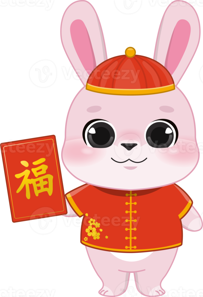 rose lapin garçon en portant chinois rouge enveloppe plat icône conception png